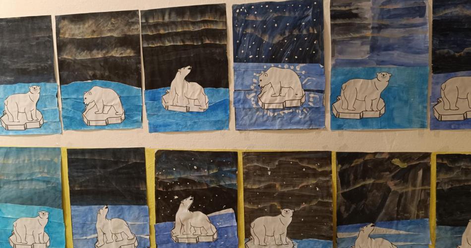 Eisbären in der Arktis